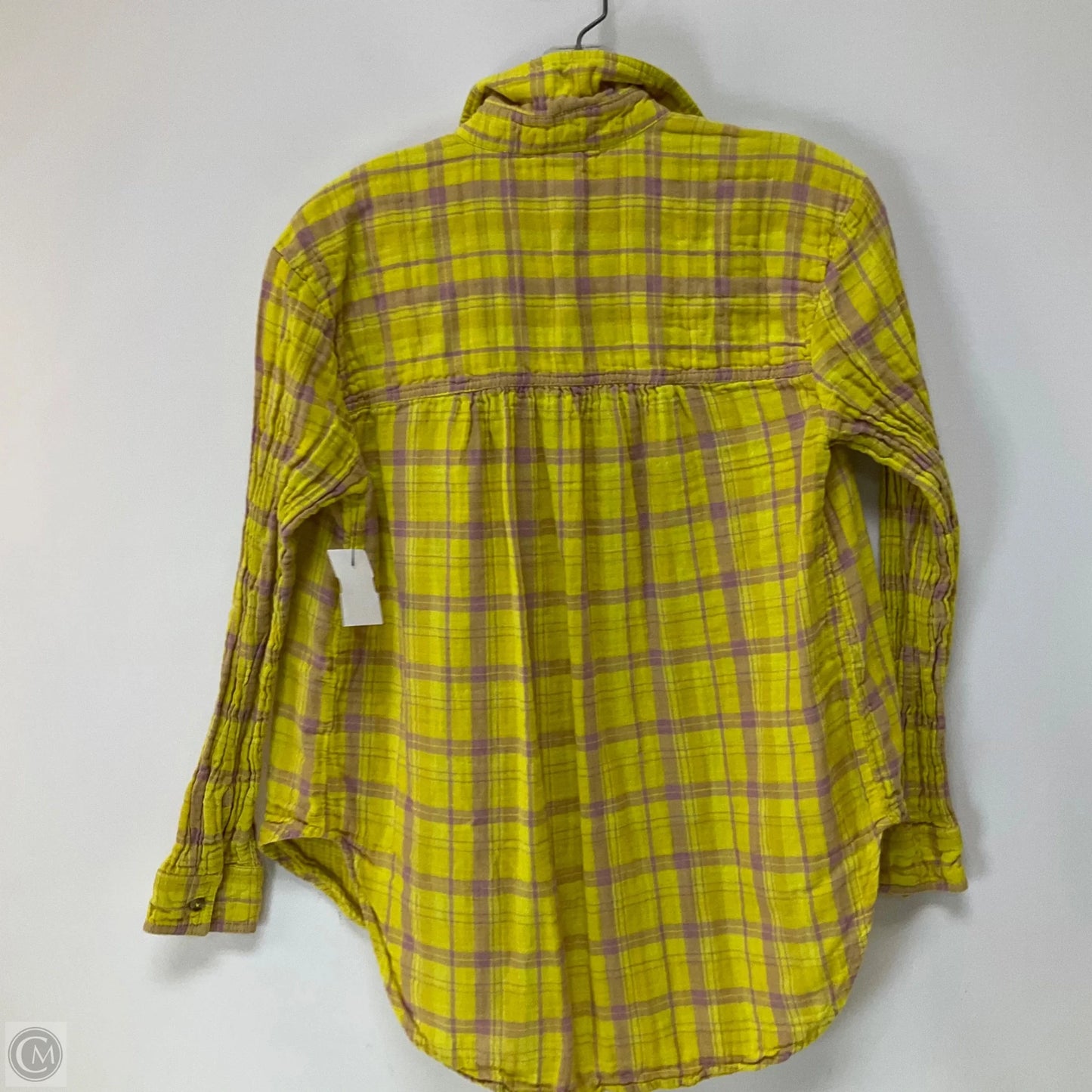 Top Long Sleeve By Cma In Yellow, Size: S