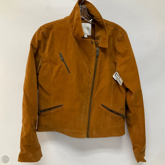 Jacket Moto By Cmb In Brown, Size: M