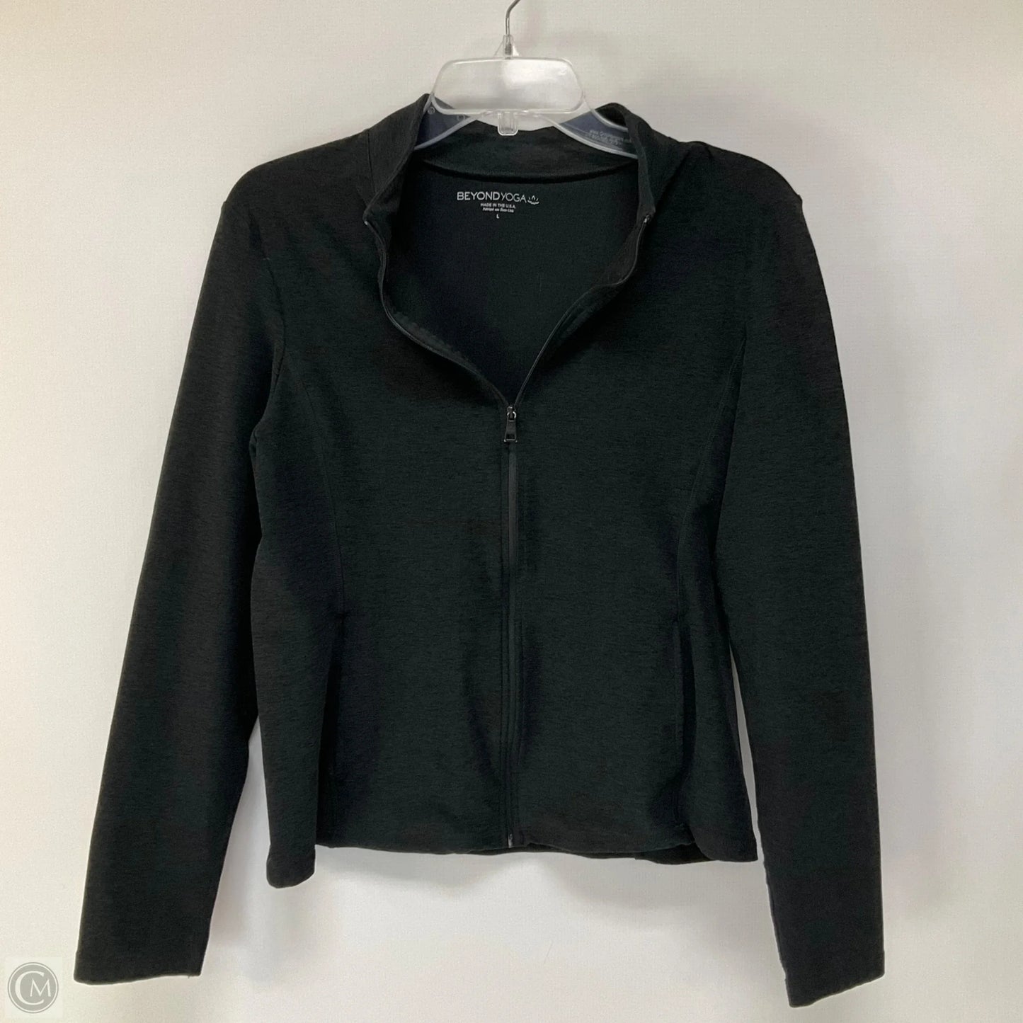 Athletic Jacket By Beyond Yoga In Black, Size: L