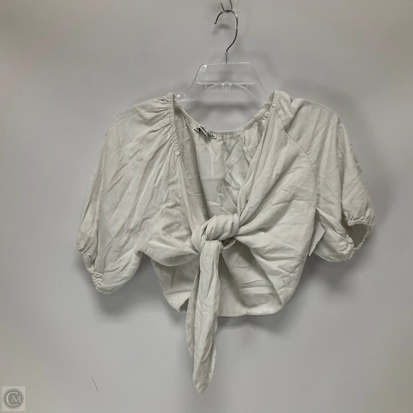 Top Short Sleeve By Abercrombie And Fitch In White, Size: L