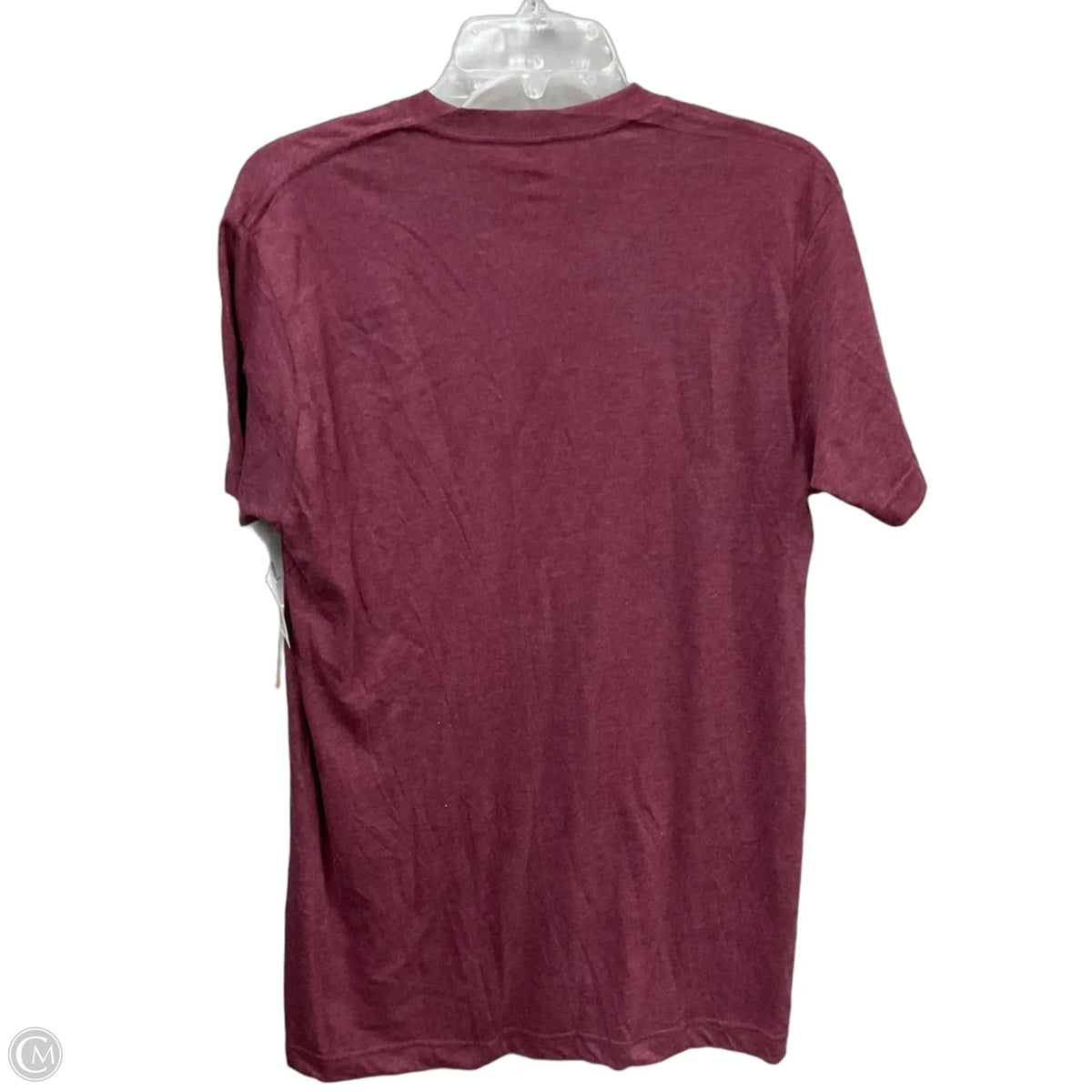 Top Short Sleeve Basic By Cmf In Maroon, Size: L