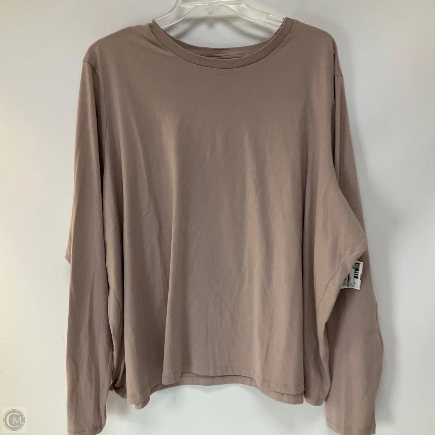 Top Long Sleeve Basic By Skims In Taupe, Size: 4x