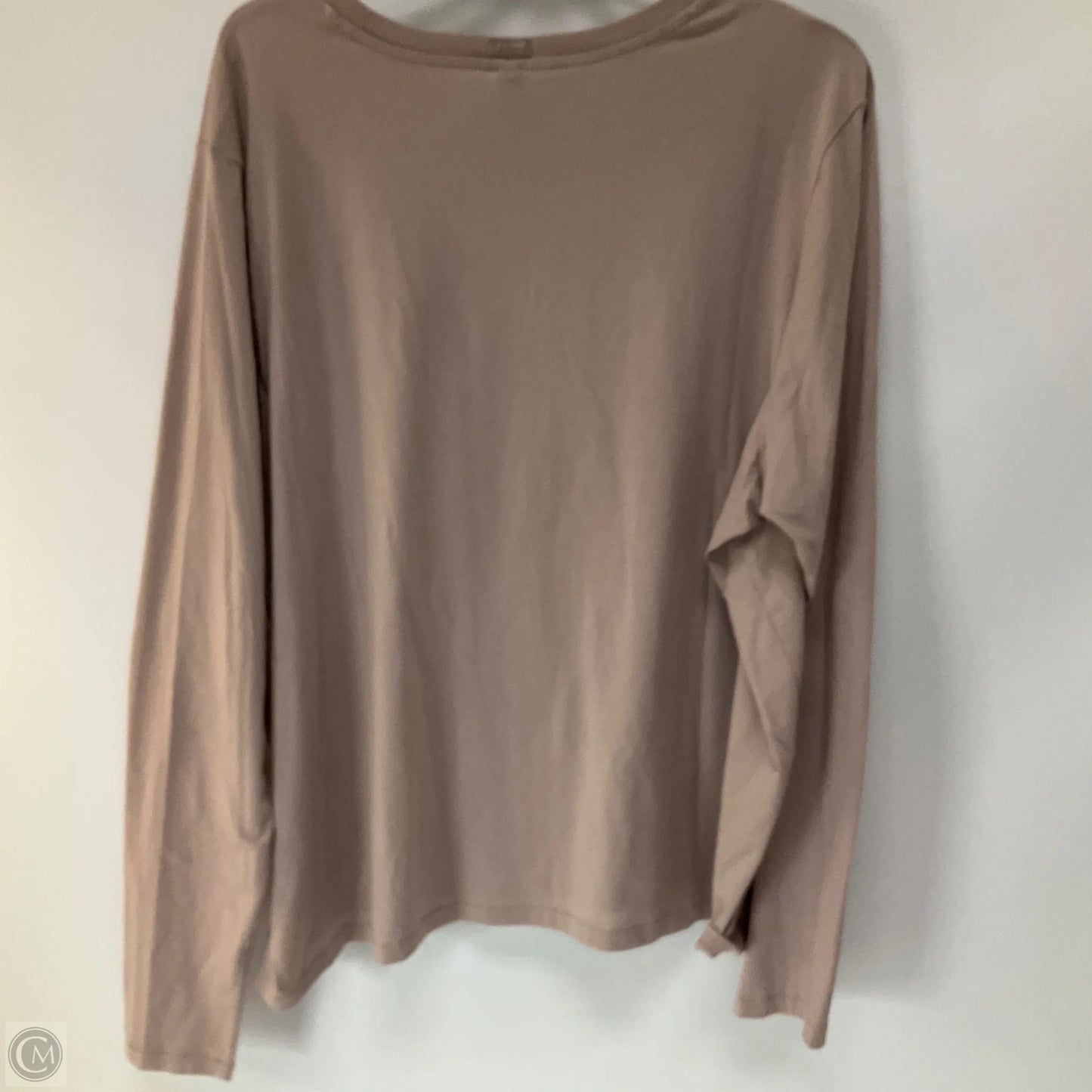 Top Long Sleeve Basic By Skims In Taupe, Size: 4x