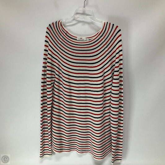 Tunic Long Sleeve By Vineyard Vines In Striped Pattern, Size: L