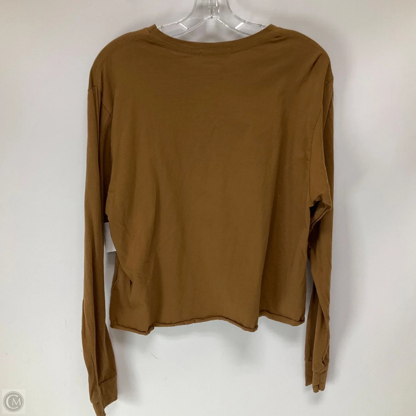 Top Long Sleeve By Clothes Mentor In Brown, Size: L