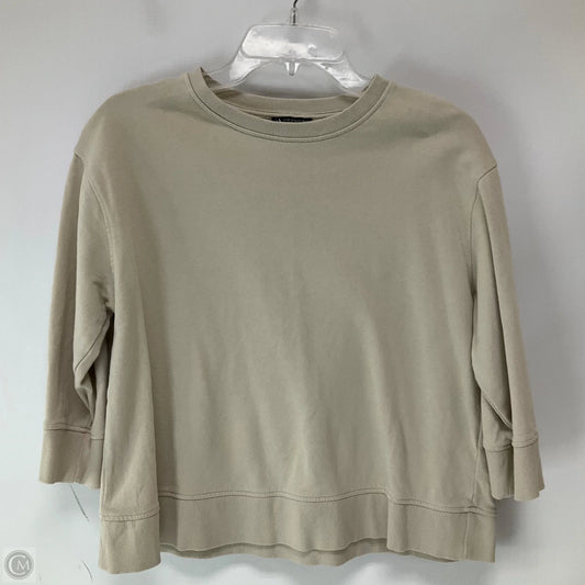 Top Long Sleeve By Zara In Beige, Size: M