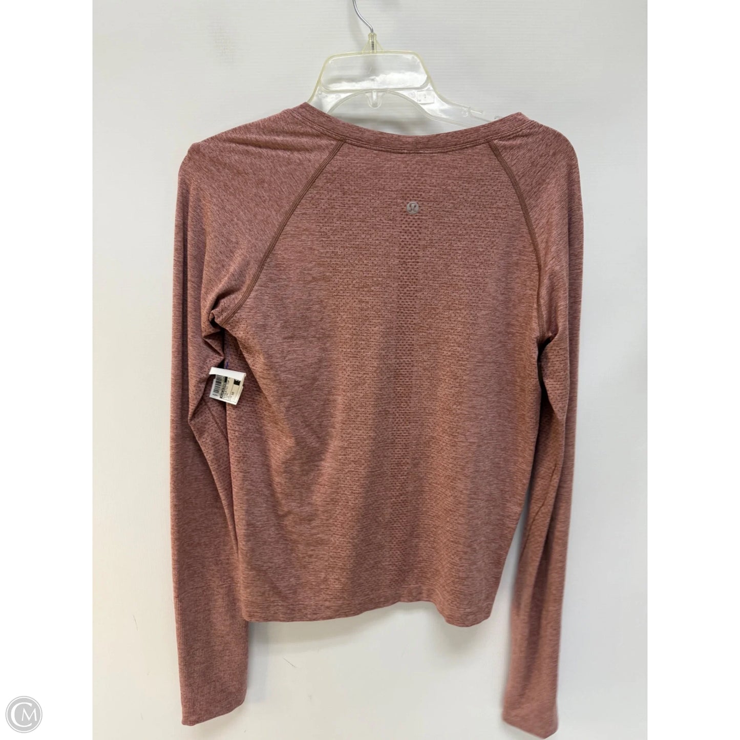 Athletic Top Long Sleeve Crewneck By Lululemon In Pink, Size: 10