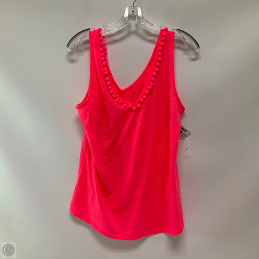 Top Sleeveless Designer By Lilly Pulitzer In Pink, Size: L