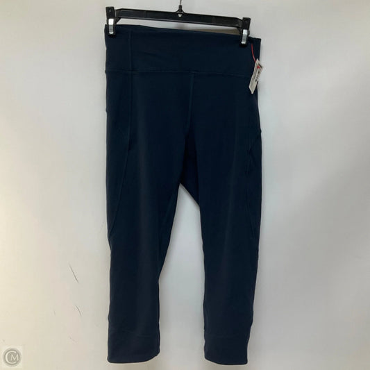 Athletic Leggings Capris By Lululemon In Navy, Size: 6
