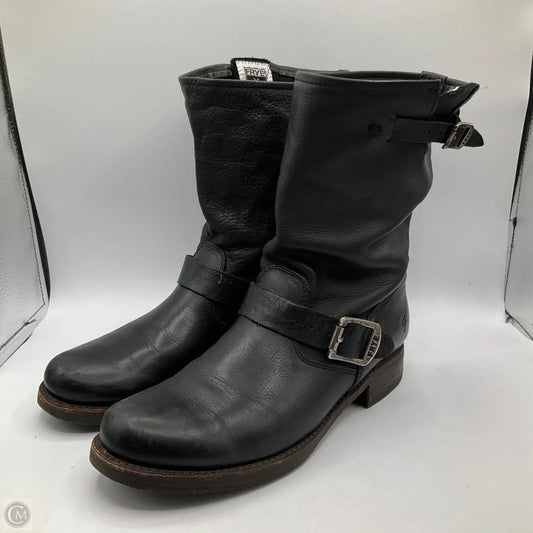 Boots Designer By Frye In Black, Size: 9.5