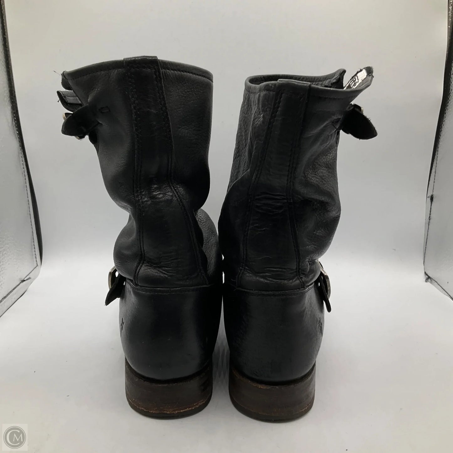 Boots Designer By Frye In Black, Size: 9.5