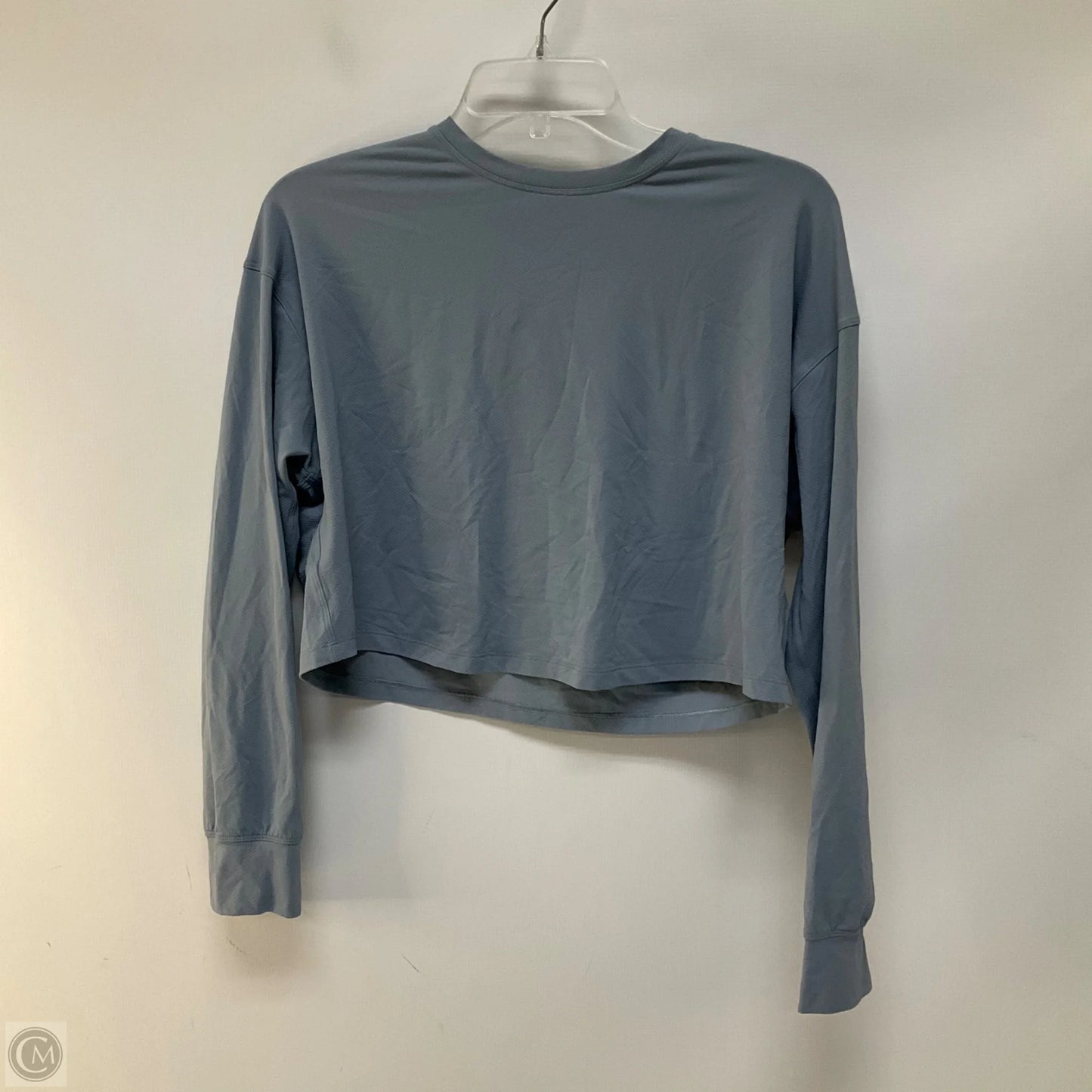 Athletic Top Long Sleeve Crewneck By Lululemon In Blue, Size: 6