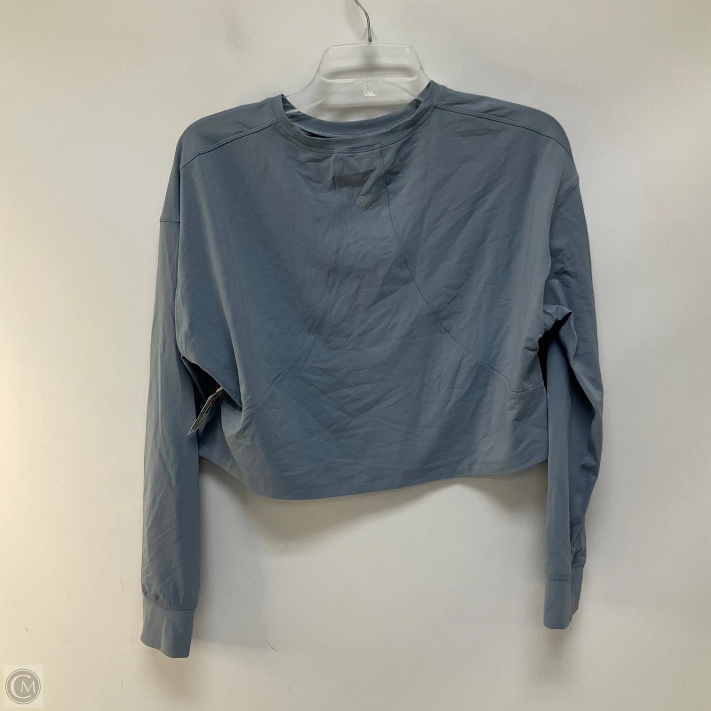 Athletic Top Long Sleeve Crewneck By Lululemon In Blue, Size: 6