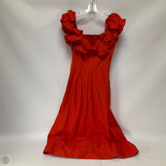 Dress Casual Midi By Maeve In Orange, Size: M