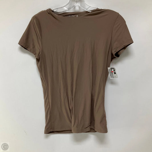 Top Short Sleeve Basic By Abercrombie And Fitch In Brown, Size: M