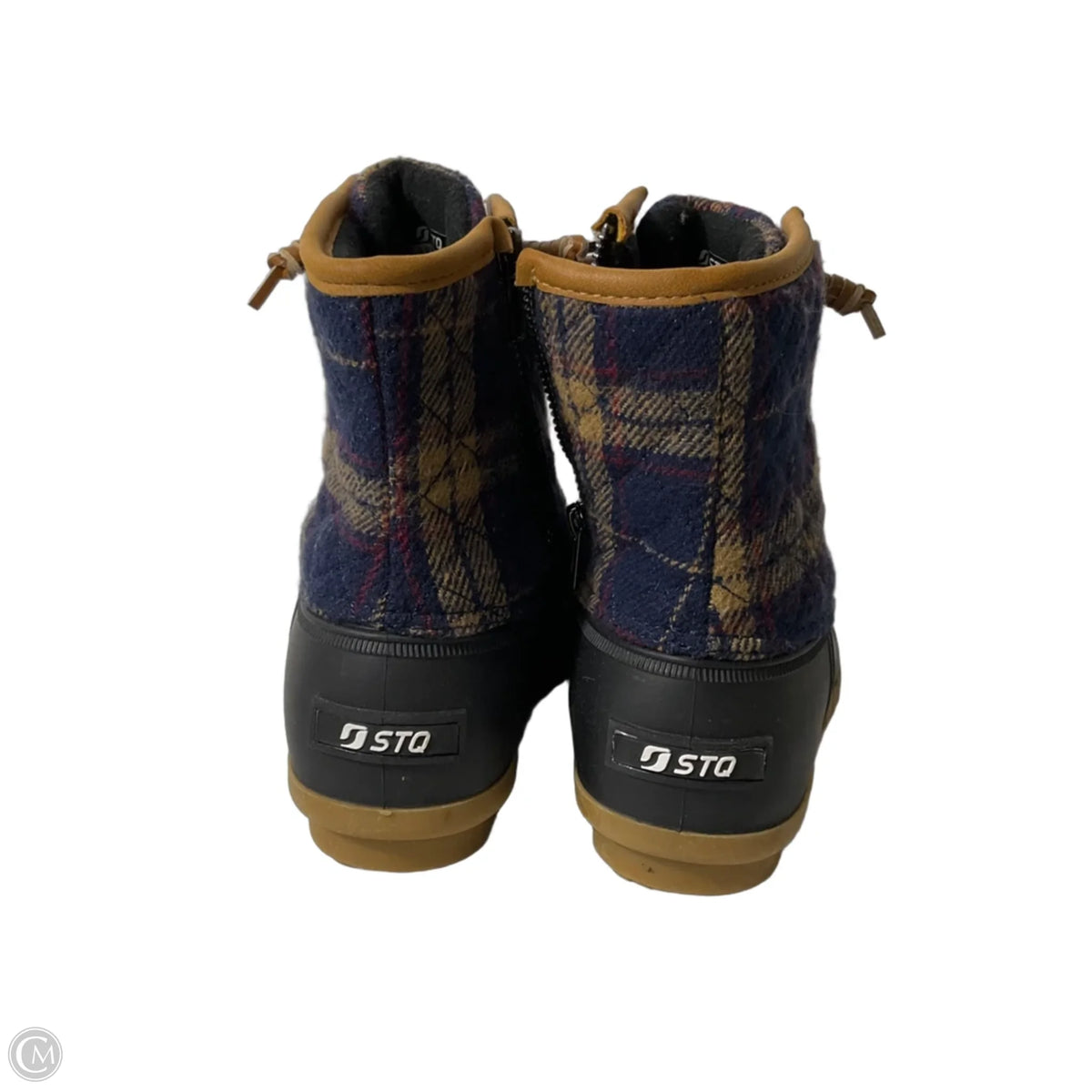 Boots Ankle Flats By Cmf In Plaid Pattern, Size: 6
