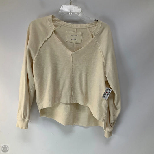 Top Long Sleeve By Pilcro In Cream, Size: Xs