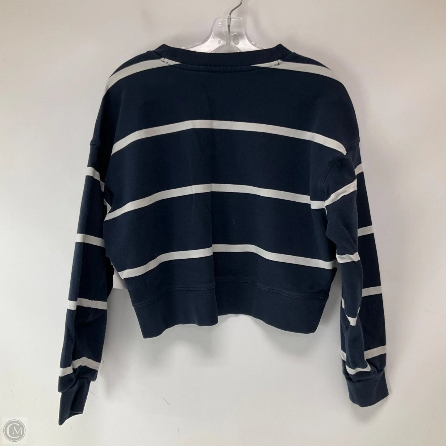 Athletic Sweatshirt Crewneck By Lululemon In Blue & White, Size: 4