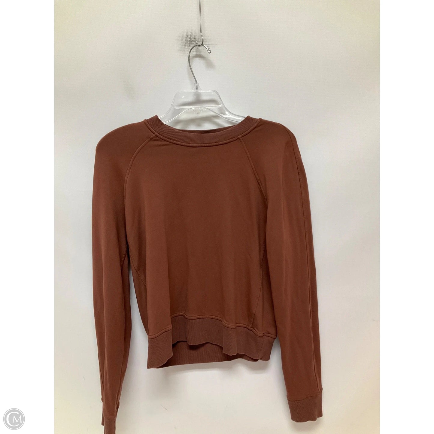 Athletic Top Long Sleeve Crewneck By Lululemon In Brown, Size: 4