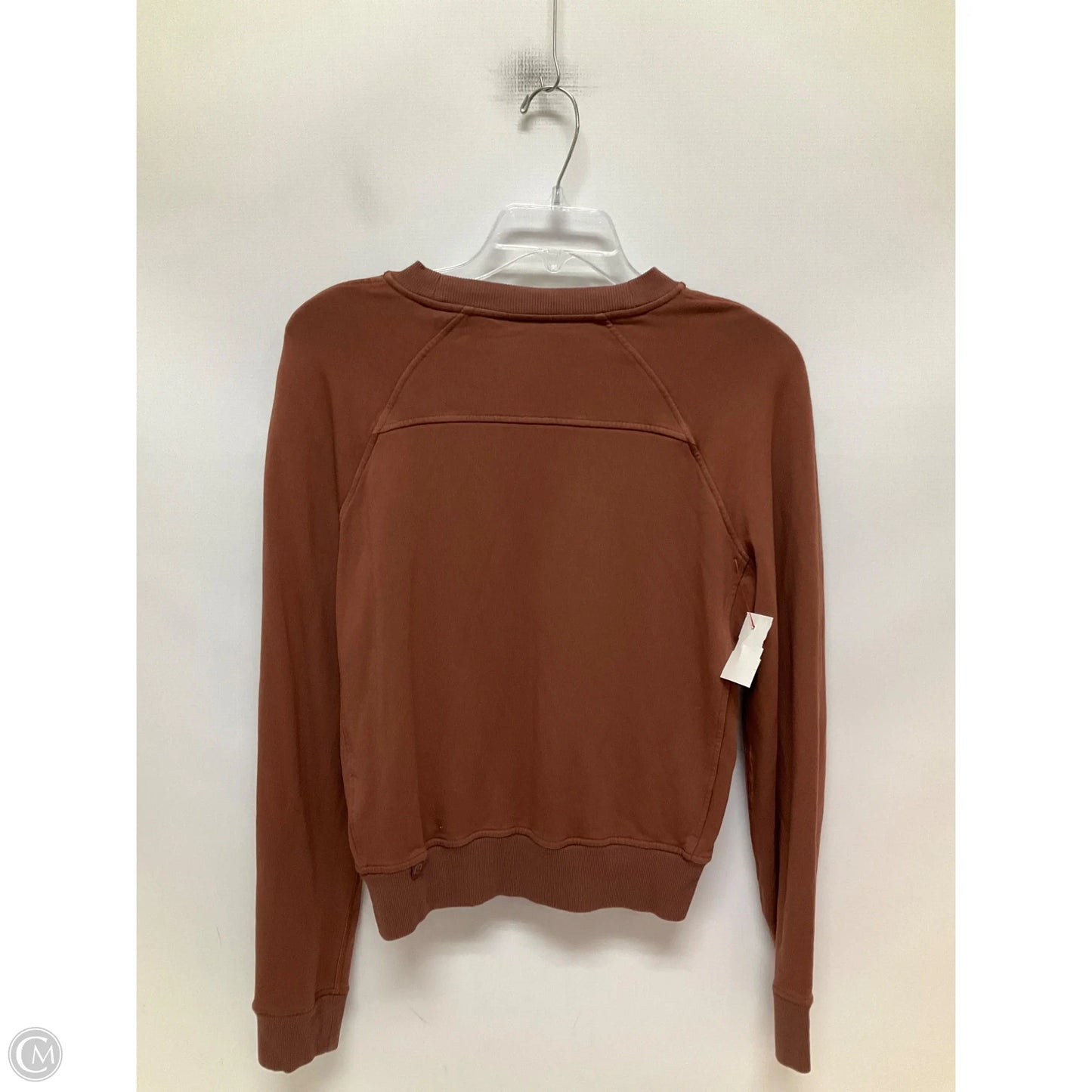 Athletic Top Long Sleeve Crewneck By Lululemon In Brown, Size: 4
