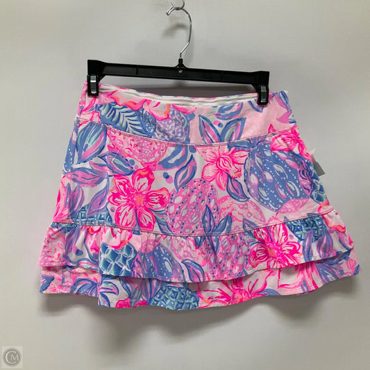 Skort Designer By Lilly Pulitzer In Floral Print, Size: Xs