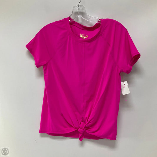 Top Short Sleeve Designer By Lilly Pulitzer In Pink, Size: S