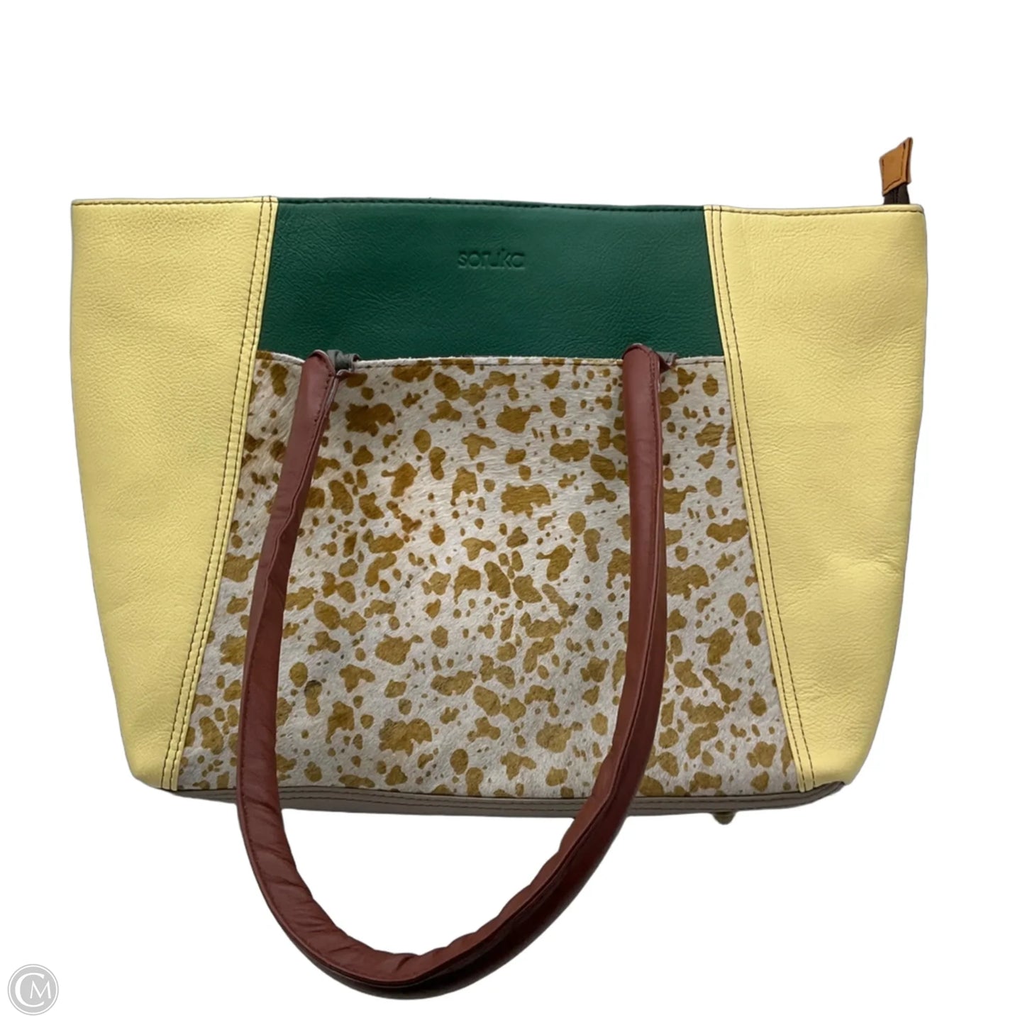 Tote Leather By Cmc, Size: Medium