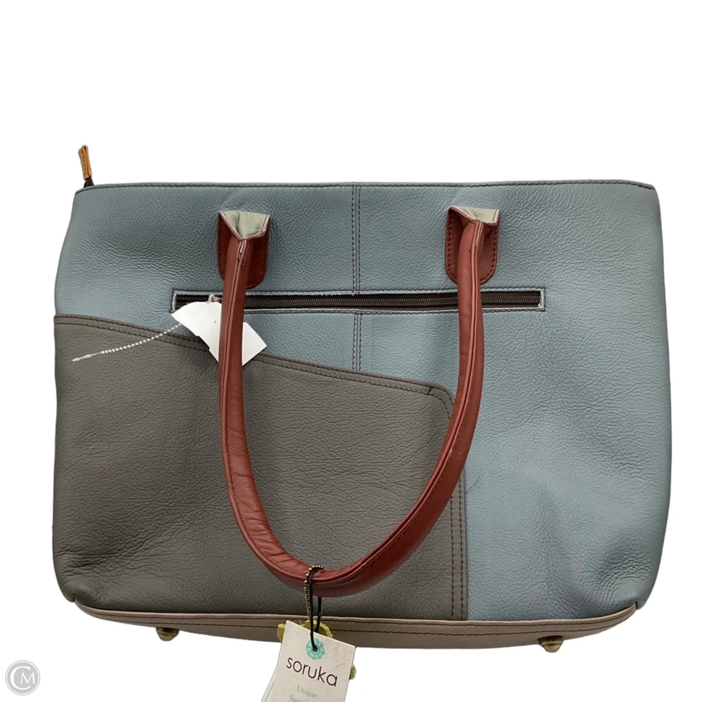 Tote Leather By Cmc, Size: Medium