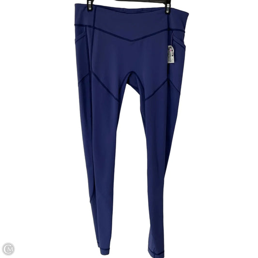 Athletic Leggings By Lululemon In Blue, Size: 10