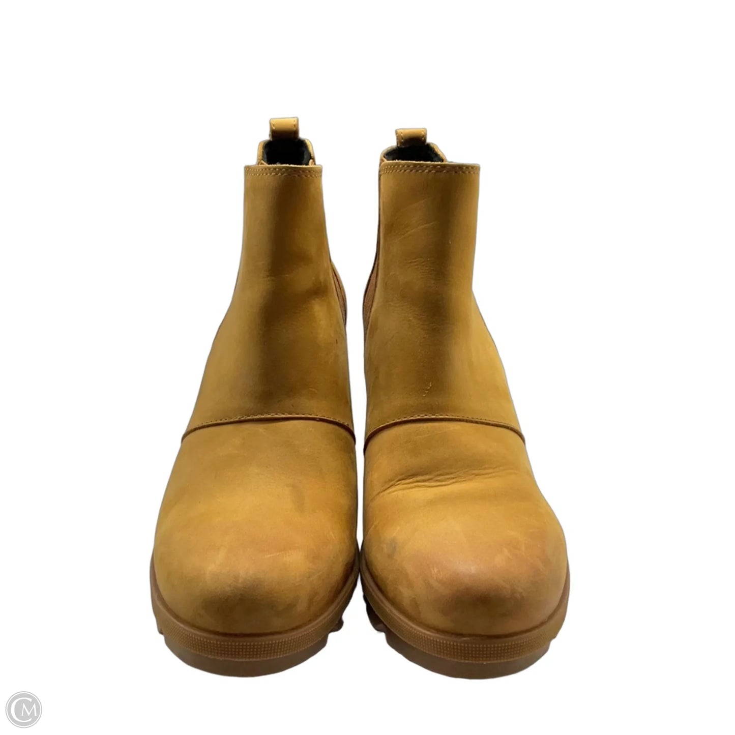 Boots Ankle Heels By Sorel In Tan, Size: 9.5