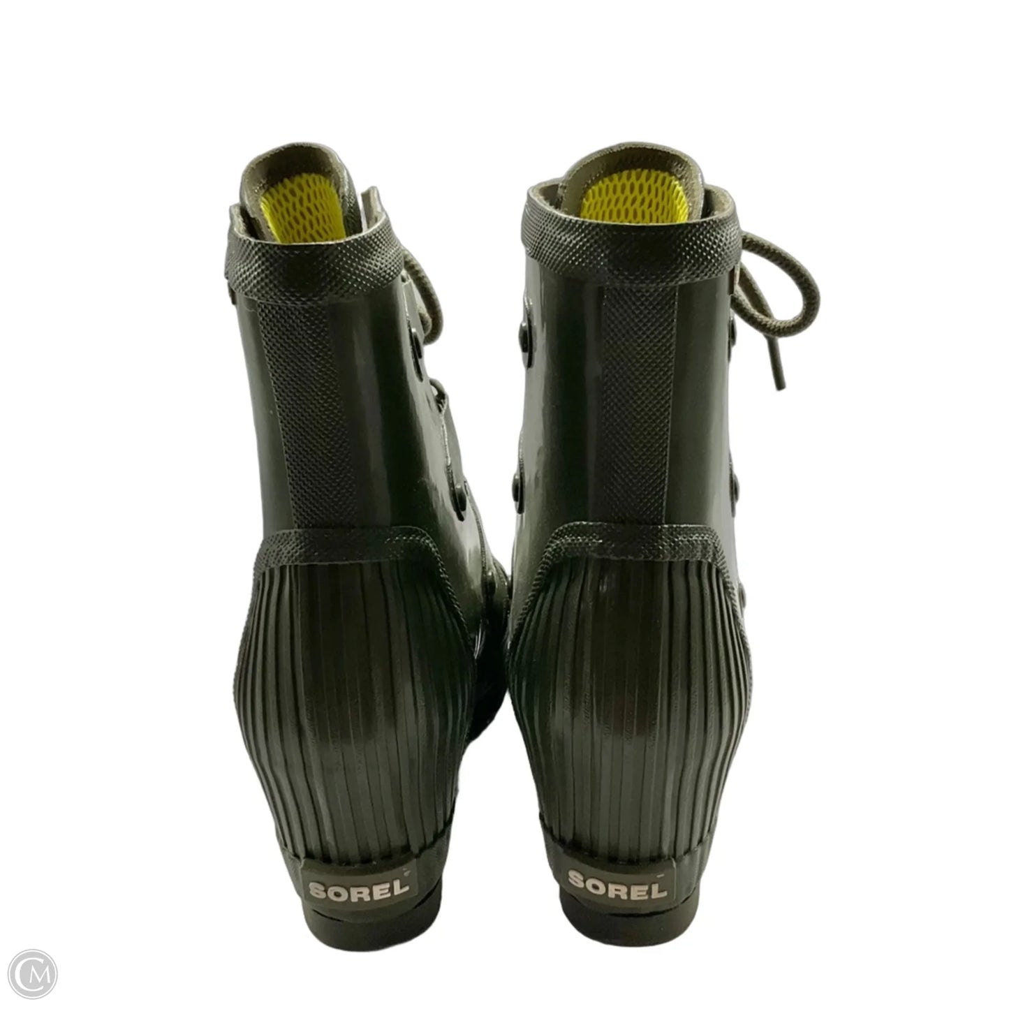 Boots Rain By Sorel In Green, Size: 10