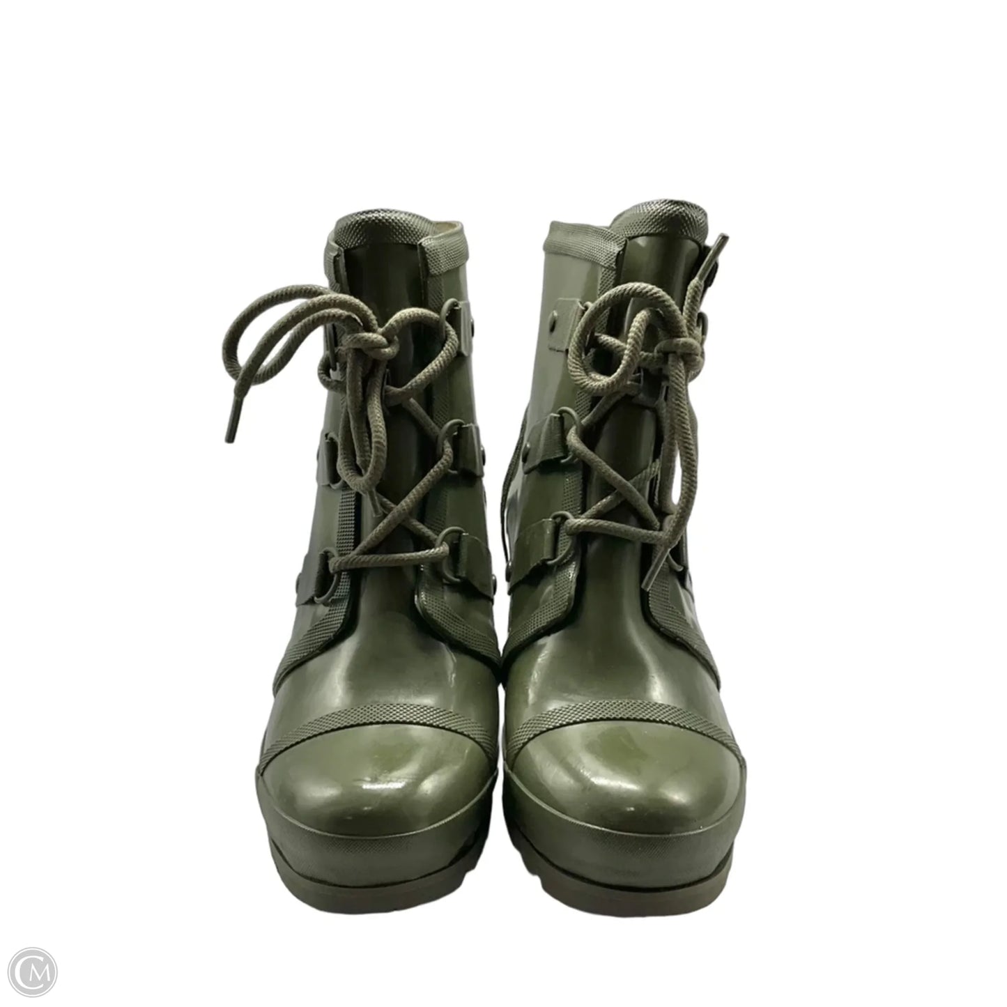 Boots Rain By Sorel In Green, Size: 10