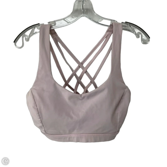 Athletic Bra By Lululemon In Pink, Size: 10