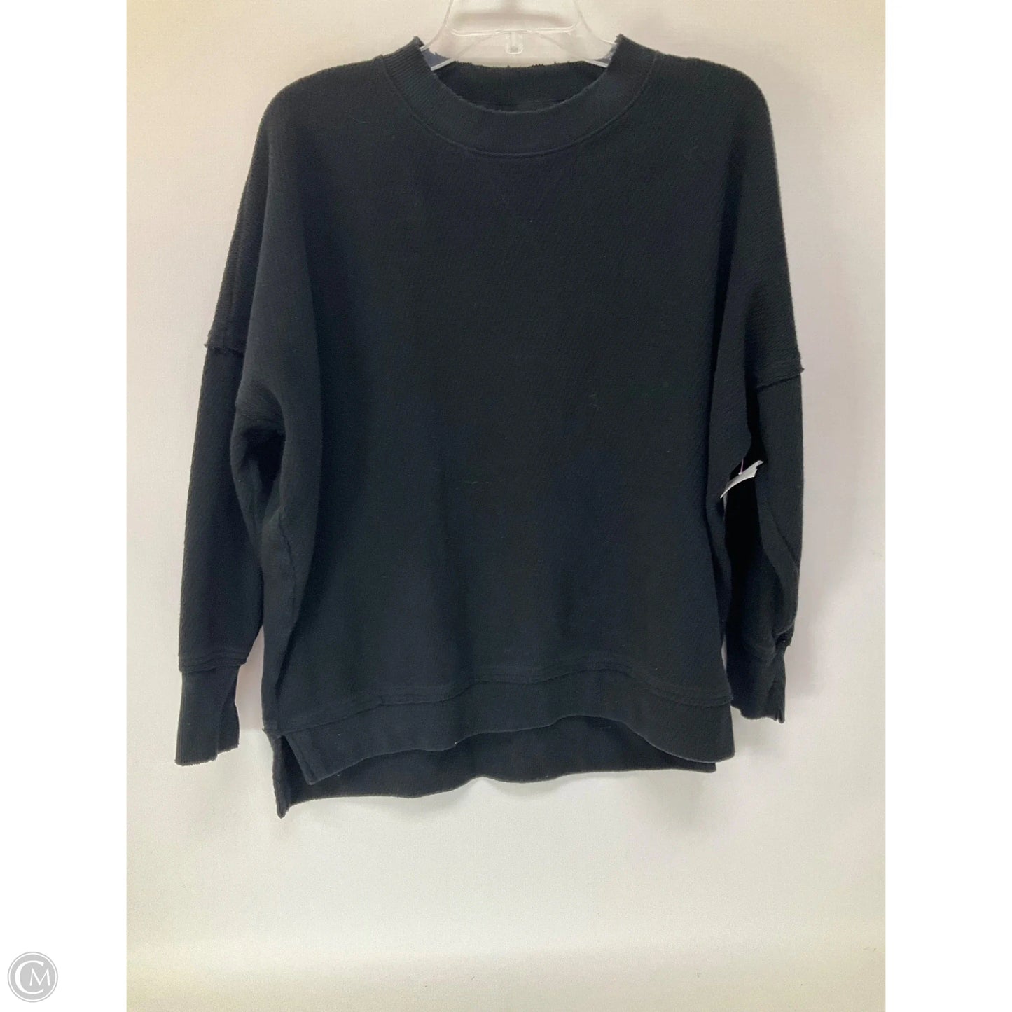 Top Long Sleeve By Aerie In Black, Size: S