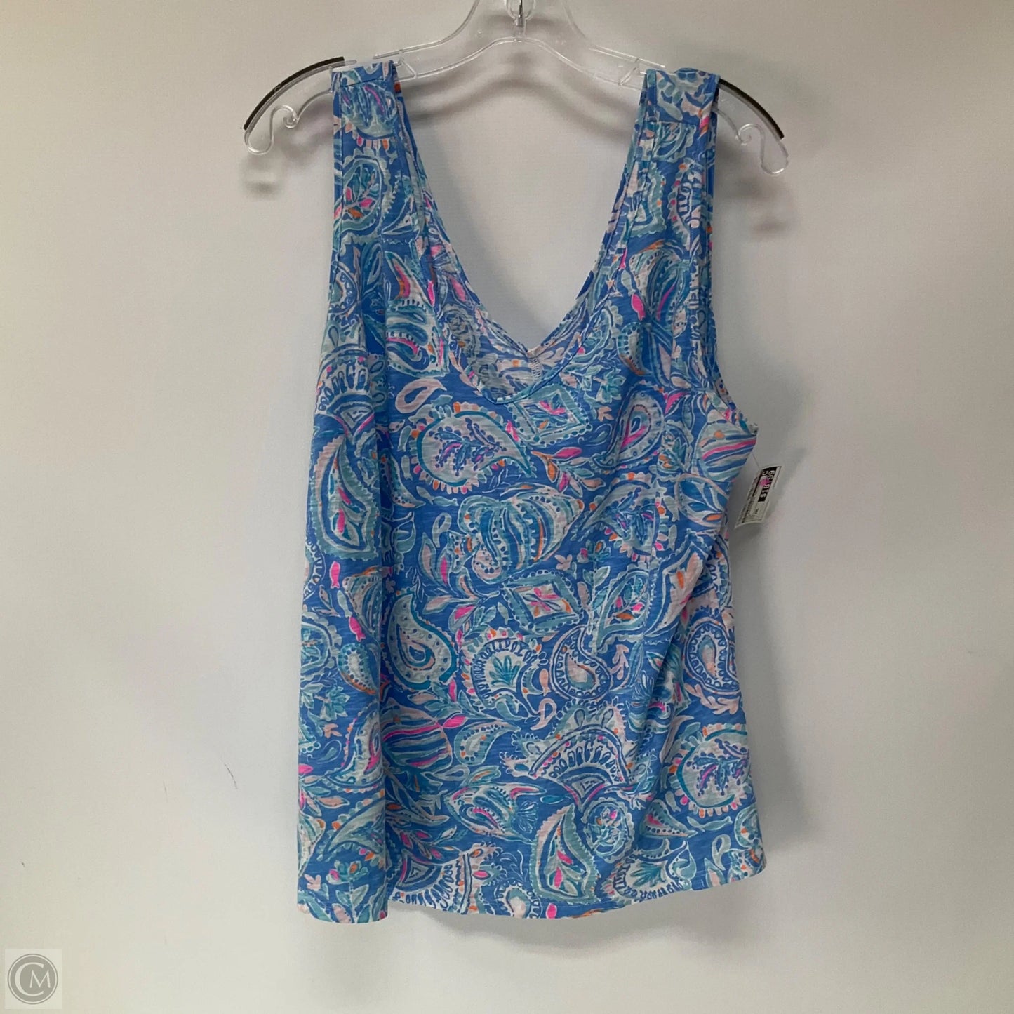 Top Sleeveless Designer By Lilly Pulitzer In Blue, Size: Xxl