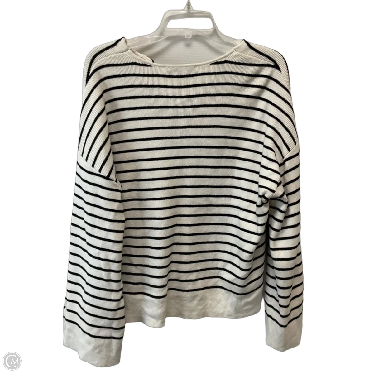 Sweater By Loft In Striped Pattern, Size: L