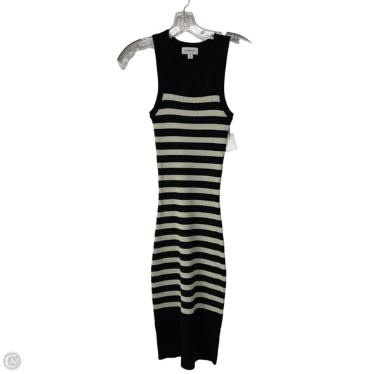 Dress Casual Midi By Evereve In Striped Pattern, Size: Xs