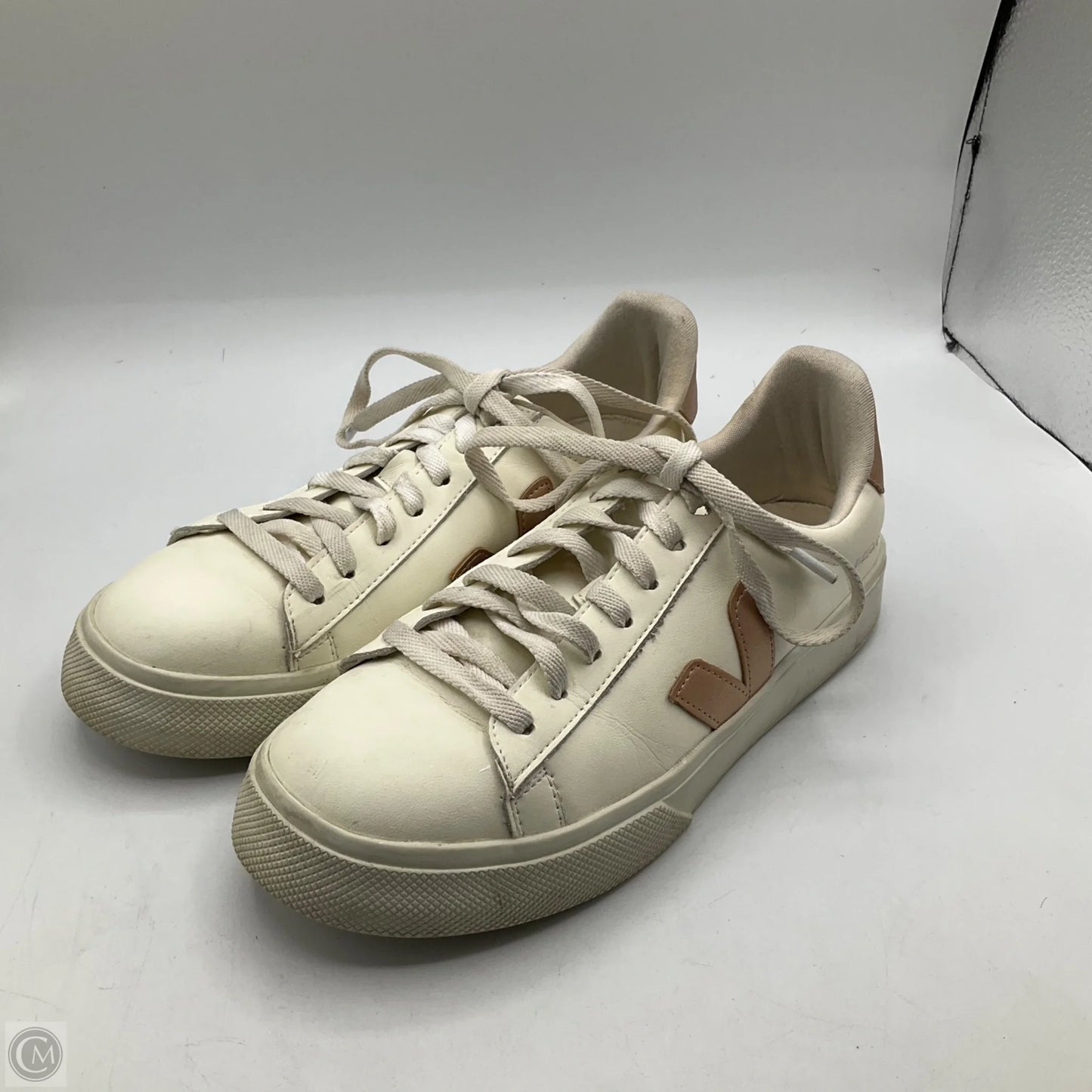 Shoes Sneakers By Veja In Cream & Tan, Size: 8