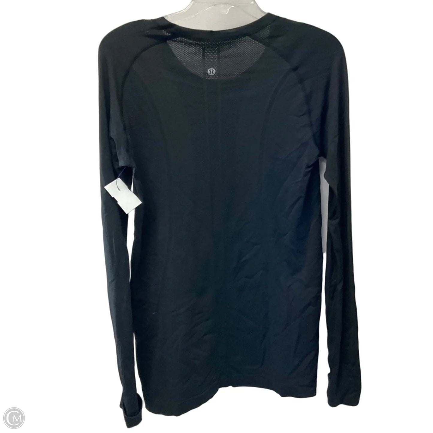 Athletic Top Long Sleeve Crewneck By Lululemon In Black, Size: 10