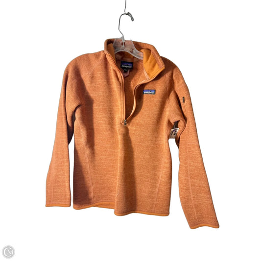 Athletic Sweatshirt Collar By Patagonia In Orange, Size: S