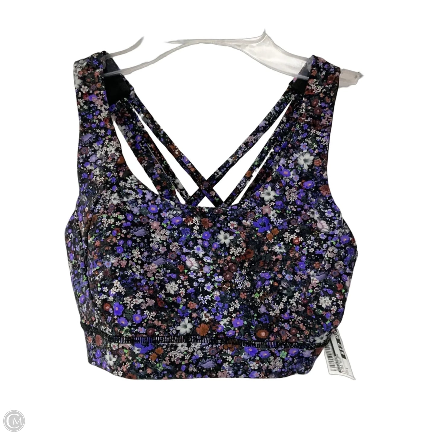 Athletic Bra By Lululemon In Floral Print, Size: 4