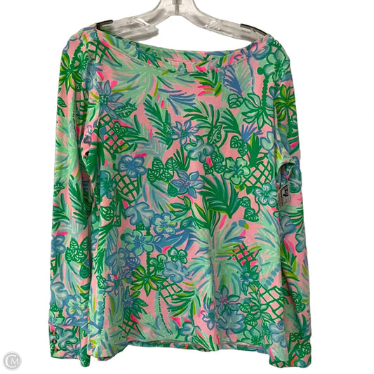 Top Long Sleeve Designer By Lilly Pulitzer In Multi-colored, Size: Xl