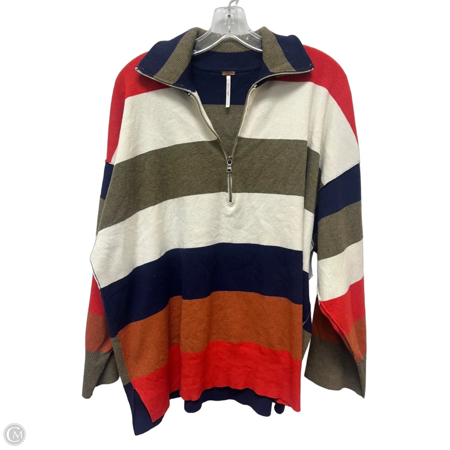 Sweater By Free People In Striped Pattern, Size: S