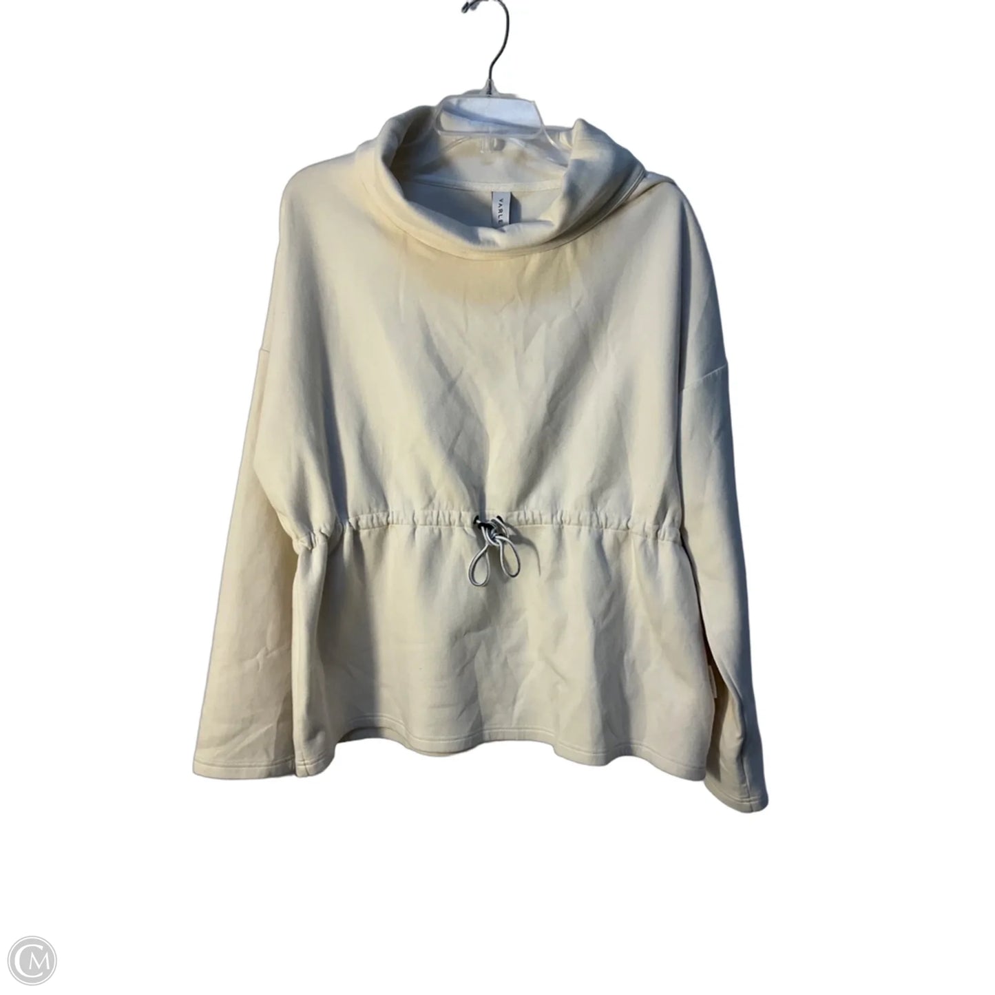 Athletic Sweatshirt Collar By Varley In Cream, Size: L