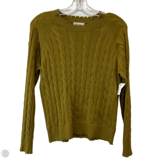Top Long Sleeve By Evereve In Brown, Size: M