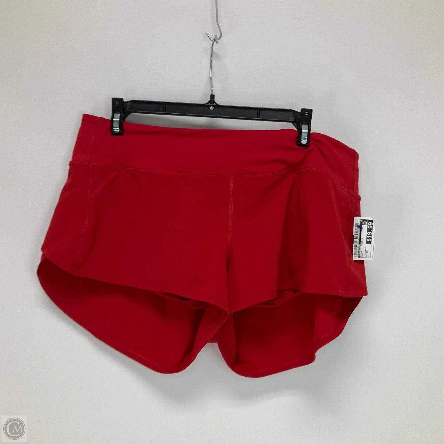 Athletic Shorts By Lululemon In Red, Size: 12