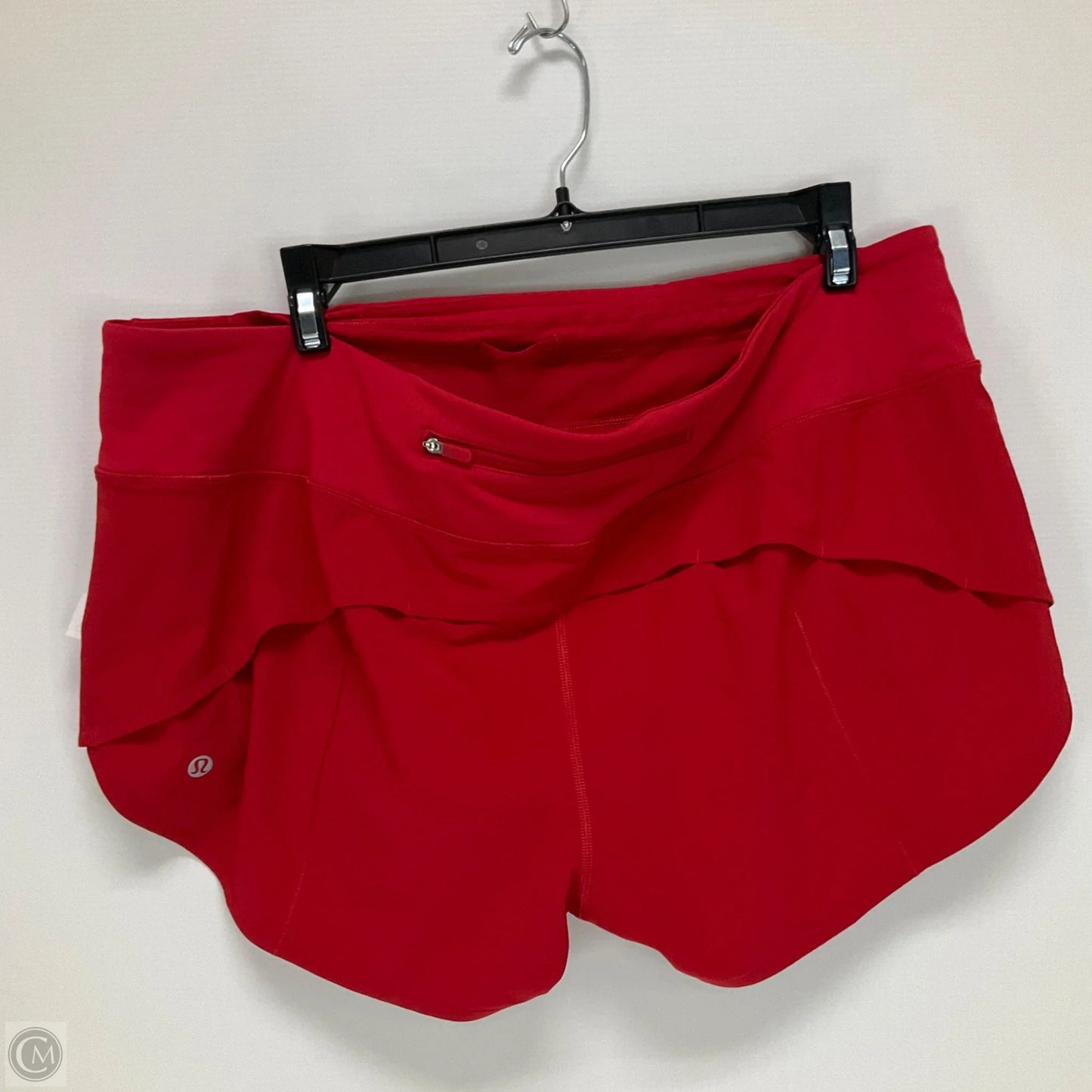 Athletic Shorts By Lululemon In Red, Size: 12