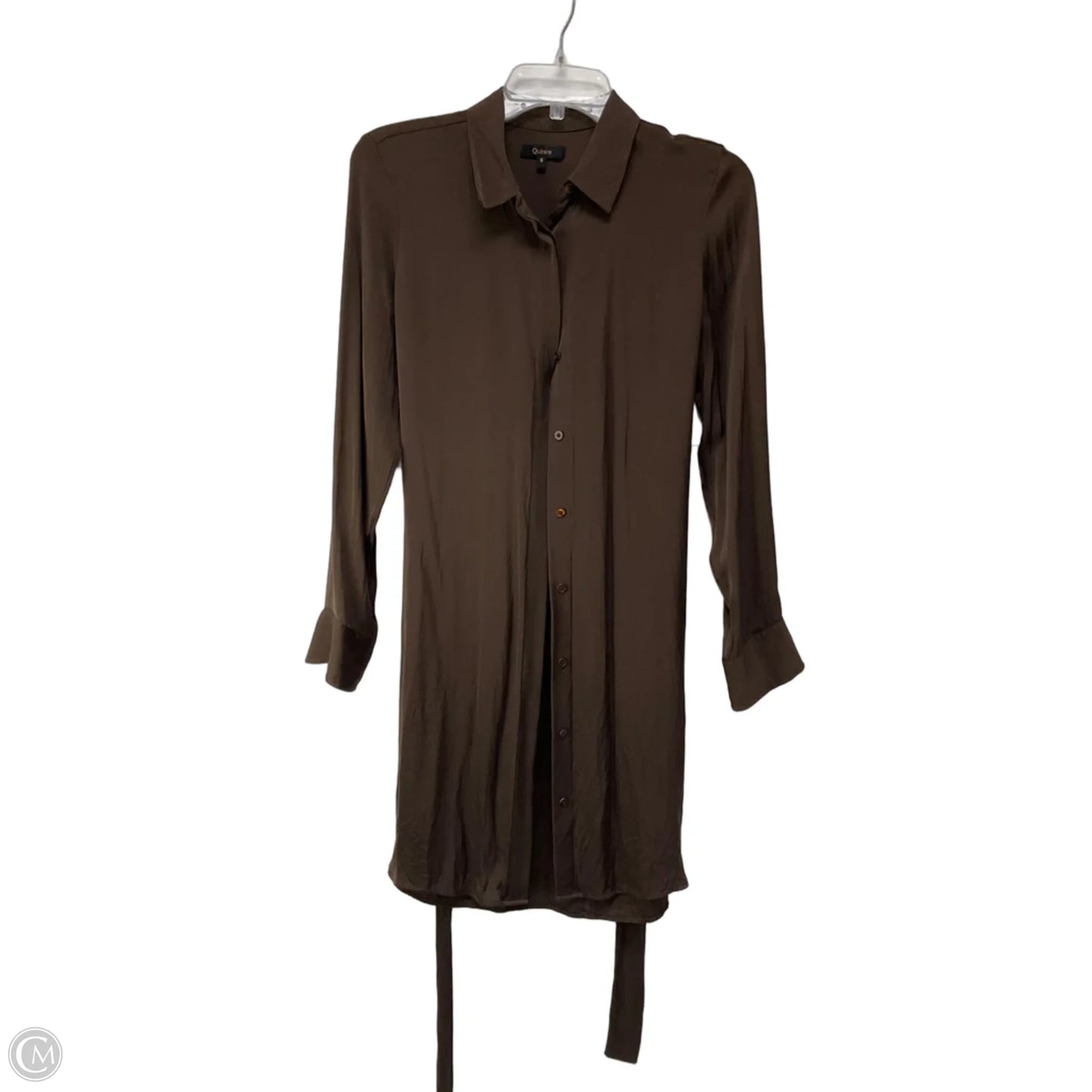 Top Long Sleeve By Quince In Brown, Size: S