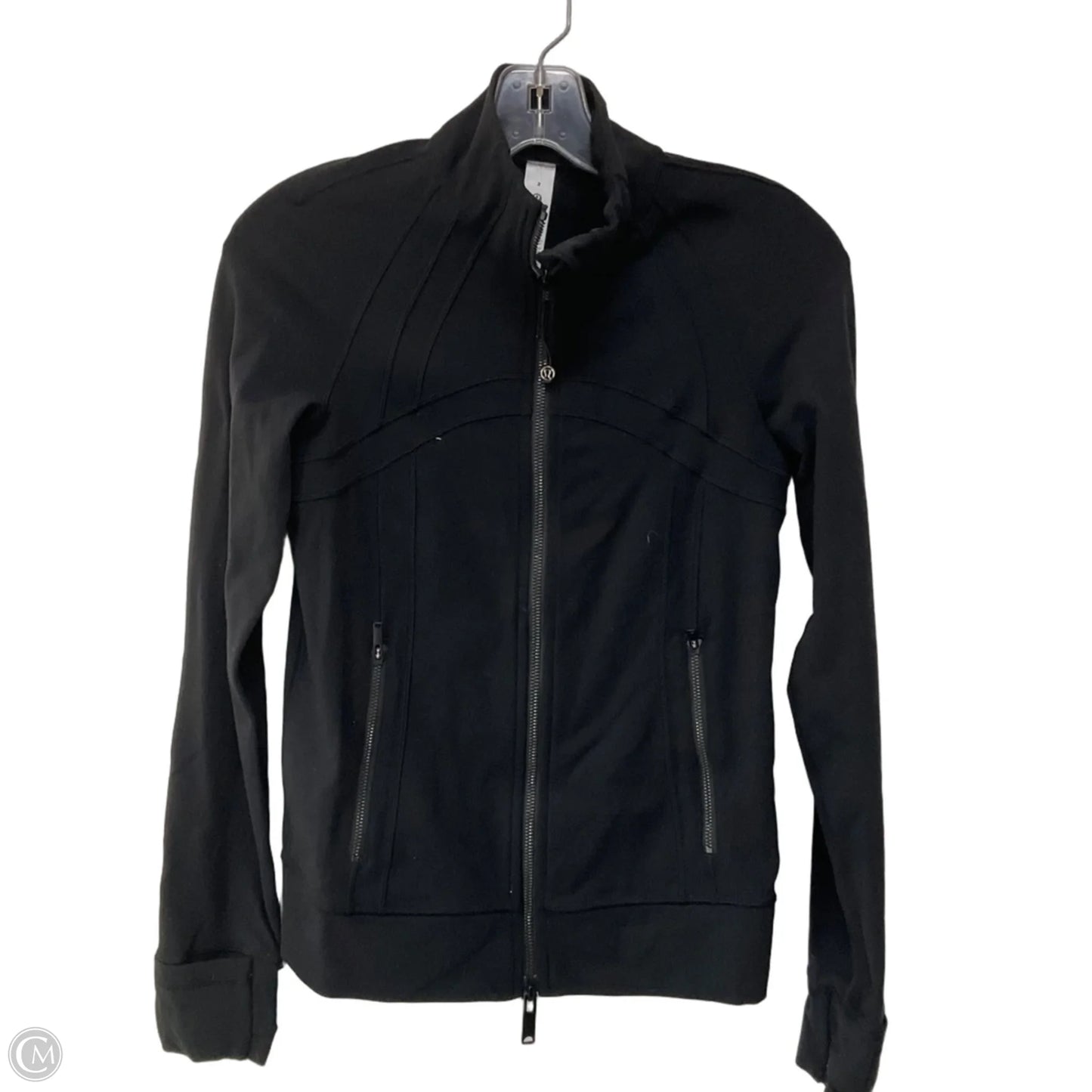 Athletic Jacket By Lululemon In Black, Size: 2
