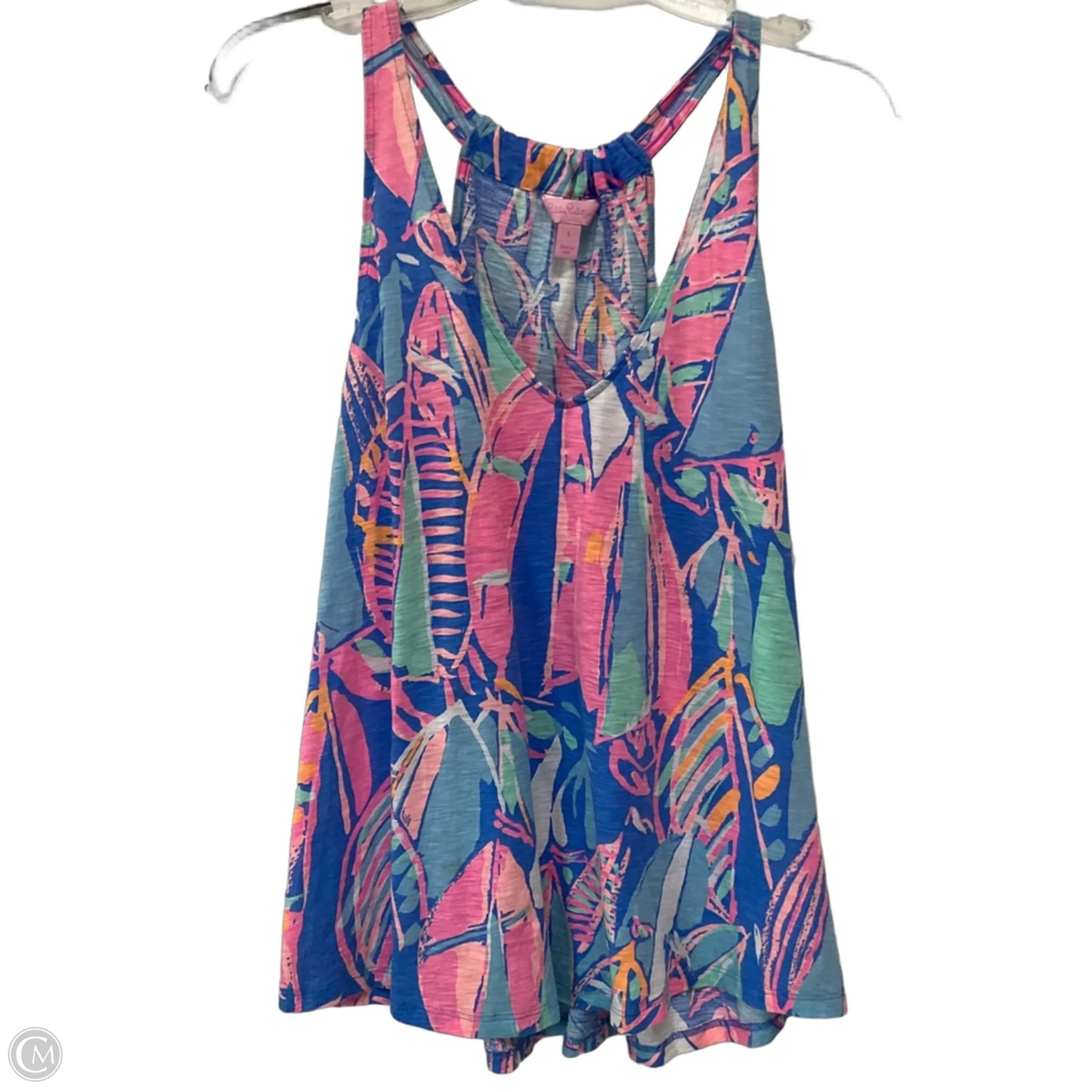 Top Sleeveless Designer By Lilly Pulitzer In Tropical Print, Size: L